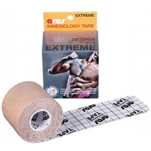 Ares KINESIO TAPE EXTREME 5 CM x 5 M Sportovní tejp, béžová, velikost