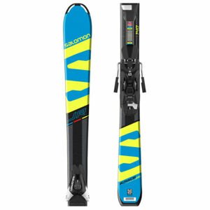 Salomon E X-RACE JR M + E L7 Juniorské sjezdové lyže, černá, velikost 130