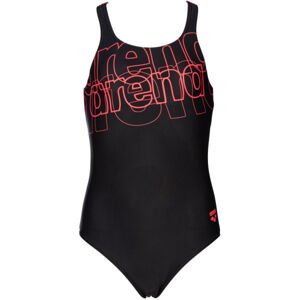 Arena SPOTLIGHT JR SWIM PRO BACK ONE PIECE L Dívčí jednodílné plavky, černá, veľkosť 8-9