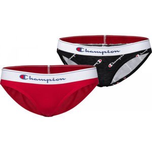 Champion BRIEF CLASSIC X2 MIX Dámské kalhotky, červená, veľkosť S