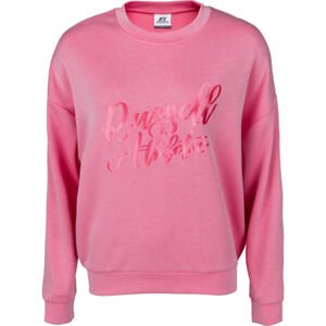 Russell Athletic PRINTED CREWNECK SWEATSHIRT Dámská mikina, růžová, veľkosť S