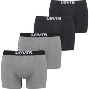 Levi's SOLID BASIC BRIEF 4P Pánské boxerky, černá, veľkosť M