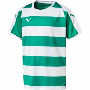 Puma LIGA JERSEY HOOPED JR Dětské sportovní triko, zelená, velikost 152