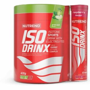 Nutrend ISODRINX 420 G JABLKO +12 TABLET MALINA Sportovní nápoj + tablety, , veľkosť 420 G