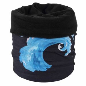 Finmark MULTIFUNCTIONAL SCARF WITH FLEECE Multifunkční šátek s fleecem, černá, velikost UNI