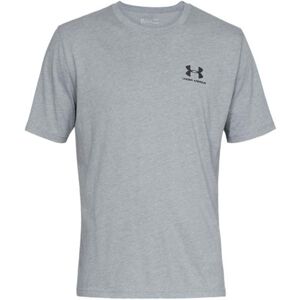 Under Armour SPORTSTYLE LEFT CHEST SS Pánské triko, šedá, veľkosť XL