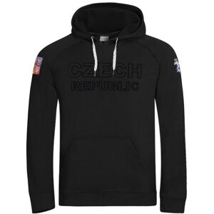 Střída CZECH HOODY Pánská mikina, černá, velikost