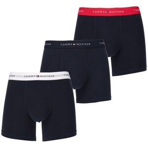 Tommy Hilfiger 3P BOXER BRIEF WB Pánské trenky, tmavě modrá, veľkosť L