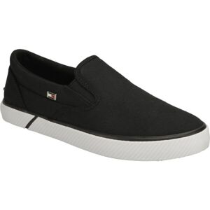 Tommy Hilfiger VULC CANVAS Dámská slip-on obuv, černá, velikost