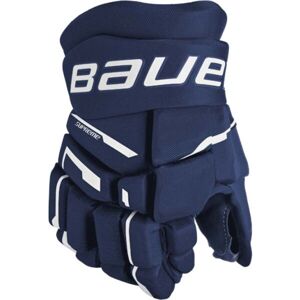 Bauer SUPREME M3 GLOVE-INT Juniorské hokejové rukavice, tmavě modrá, veľkosť 13