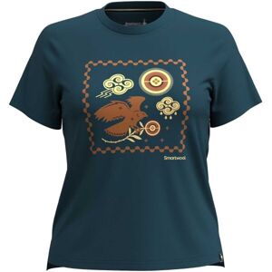 Smartwool W GUARDIAN OF THE SKIES GRAPHIC SS TEE Dámské triko, tmavě modrá, velikost