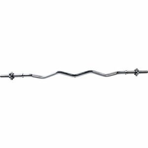 Fitforce BPC 1190 x 25 MM Nakládací zahnutá tyč, stříbrná, velikost