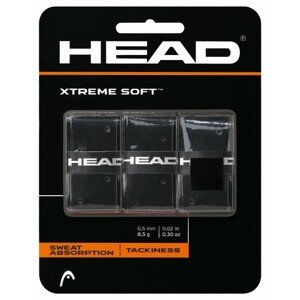 Head XTREME SOFT Vrchní tenisová omotávka, černá, velikost UNI