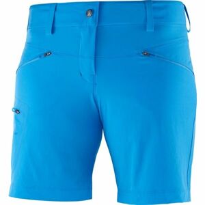 Salomon WAYFARER SHORT W Dámské outdoorové kraťasy, modrá, velikost 34