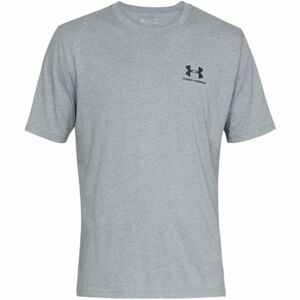 Under Armour SPORTSTYLE LEFT CHEST SS Pánské triko, šedá, veľkosť L