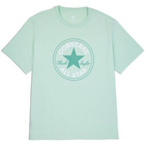 Converse STANDARD FIT CENTER FRONT CHUCK PATCH CORE TEE Unisexové tričko, světle zelená, velikost