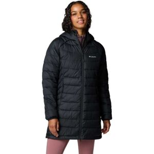 Columbia POWDER LITE II MID JACKET Dámská dlouhá zimní bunda, černá, velikost