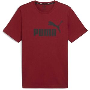 Puma ESSENTIALS LOGO Pánské triko, červená, velikost