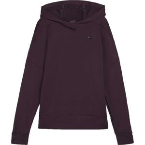 Puma CLOUDSPUN HOODIE Dámská sportovní mikina, vínová, velikost