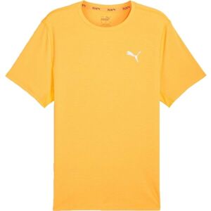 Puma RUN FAVORITE VELOCITY TEE Pánské sportovní triko, žlutá, velikost