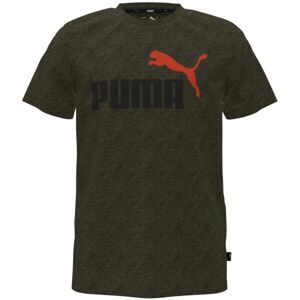 Puma ESSENTIALS+2 COL LOGO TEE Dětské triko, khaki, velikost