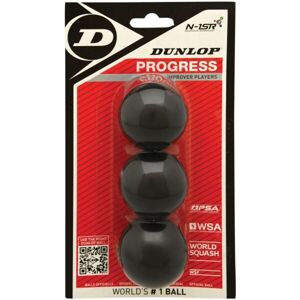 Dunlop PROGRESS 3BBL Míček na squash, černá, velikost