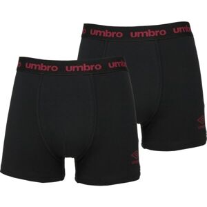 Umbro BOXER SHORT 2 PACK Pánské boxerky, černá, velikost