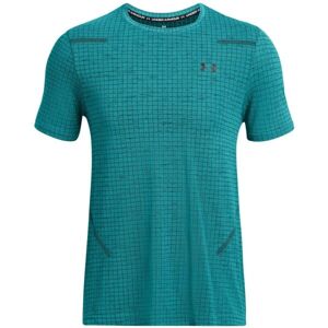 Under Armour SEAMLESS GRID Pánské tričko, tyrkysová, velikost