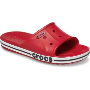 Crocs BAYABAND SLIDE Unisex pantofle, červená, velikost 48/49