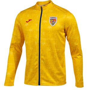 Joma FED. FUTBOL RUMANÍA PRE-GAME FULL ZIP SWEATSHIRT Pánská fotbalová mikina, žlutá, velikost