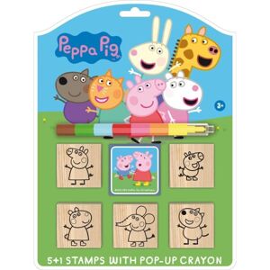 PRASÁTKO PEPPA PRASÁTKO PEPPA Razítka 5+1 s voskovkou, mix, velikost
