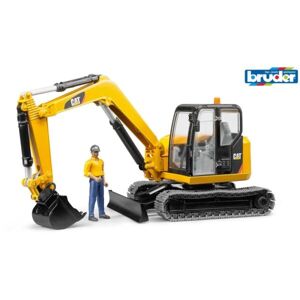 BRUDER MINI EXCAVATOR WITH DRIVER Model minibagru, žlutá, velikost