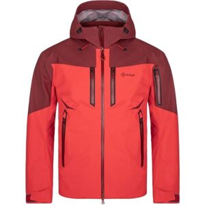 KILPI HASTAR Pánská outdoorová nepromokavá bunda, červená, velikost