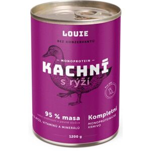 LOUIE Kachní s rýží 1200g Psí konzerva, fialová, velikost