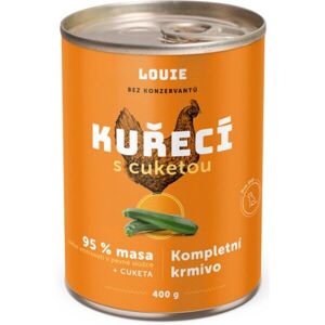 LOUIE Kuřecí s cuketou 400 g Psí konzerva, oranžová, velikost