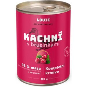 LOUIE Kachní s brusinkami 400 g Psí konzerva, růžová, velikost