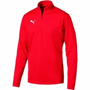 Puma LIGA TRAINING 1 4 ZIP TOP Pánská mikina, červená, velikost L