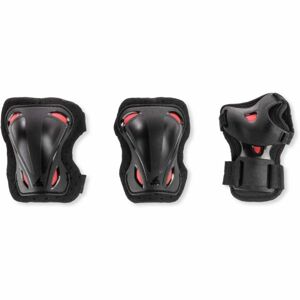 Rollerblade SKATE GEAR JUNIOR 3 PACK Sada inline dětských chráničů, černá, velikost