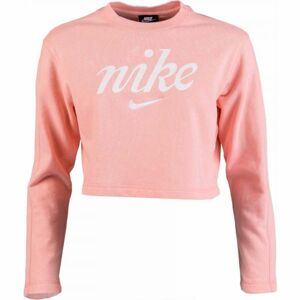 Nike NSW CREW CROP WSH Dámská mikina, růžová, velikost L