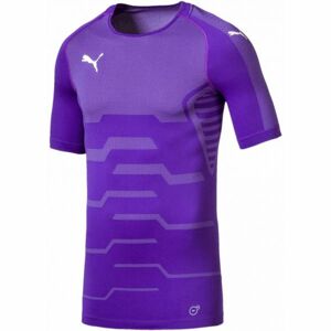 Puma FINAL EVOKNIT TEE Pánské brankářské triko, fialová, velikost
