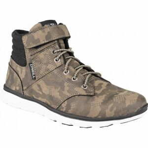 O'Neill RAILER LT CAMO KIDS Chlapecké kotníkové boty, khaki, velikost