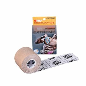 Ares KINESIO TAPE EXTREME 5 CM x 5 M Sportovní tejp, béžová, velikost