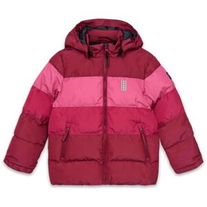LEGO® kidswear LWJIPE 705 Dívčí lyžařská bunda, červená, velikost