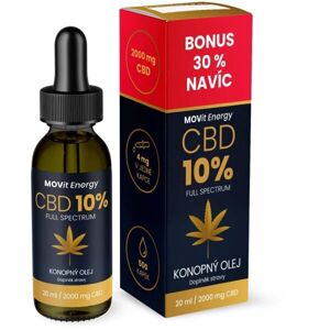 MOVIT ENERGY MOVIT CBD 10 % FULL SPECTRUM KONOPNÝ OLEJ 20ML Doplněk stravy, , velikost
