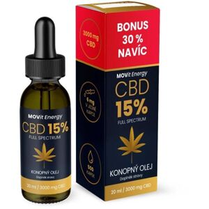 MOVIT ENERGY MOVIT CBD 15 % FULL SPECTRUM KONOPNÝ OLEJ 20ML Doplněk stravy, , velikost