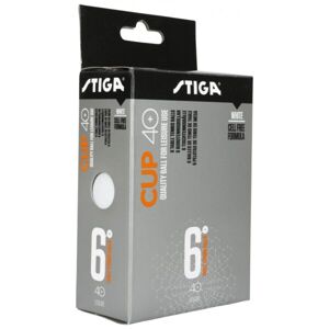 Stiga CUP ABS WHITE 12-PACK Pingpongové míčky, bílá, velikost