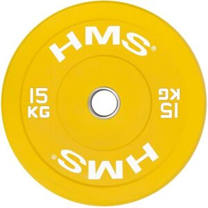 HMS BUMPER 15 KG x 50 MM Barevný bumper kotouč, žlutá, velikost