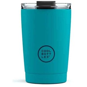 COOL BOTTLES TERMO 330 ML Nerezový termo hrnek, tyrkysová, velikost