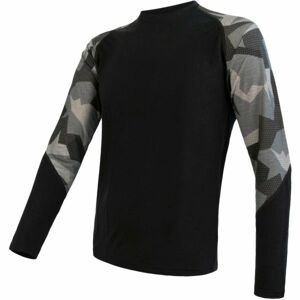 Sensor MERINO IMPRESS Pánské funkční triko, černá, velikost L