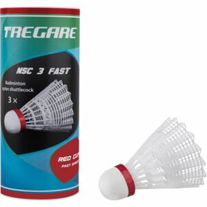 Tregare NSC 3 FAST WHITE Badmintonové míčky, červená, velikost UNI